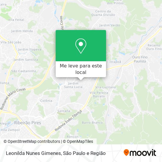 Leonilda Nunes Gimenes mapa