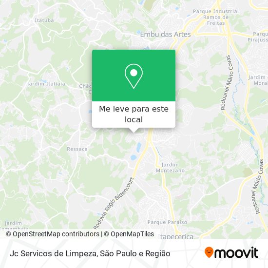 Jc Servicos de Limpeza mapa