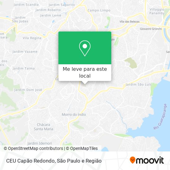 CEU Capão Redondo mapa