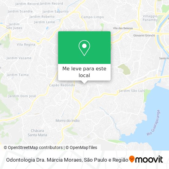 Odontologia Dra. Márcia Moraes mapa