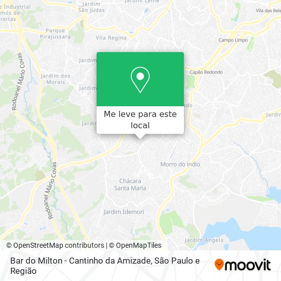Bar do Milton - Cantinho da Amizade mapa