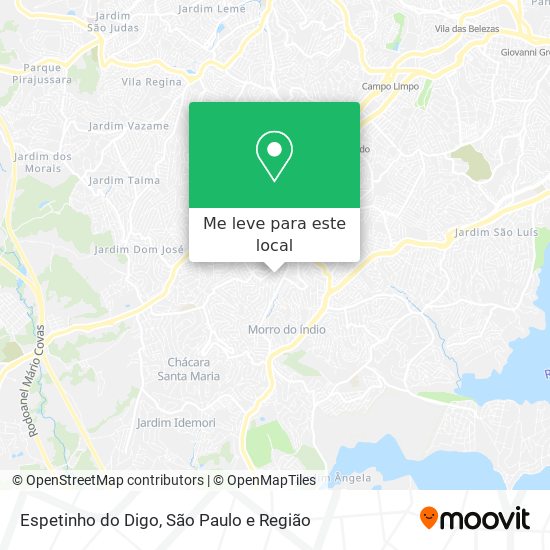 Espetinho do Digo mapa