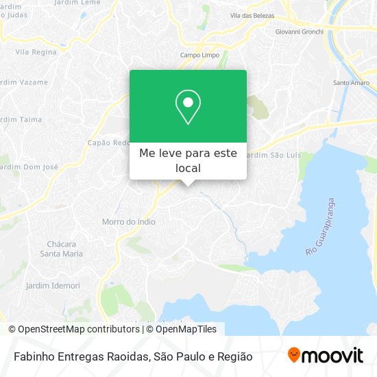 Fabinho Entregas Raoidas mapa