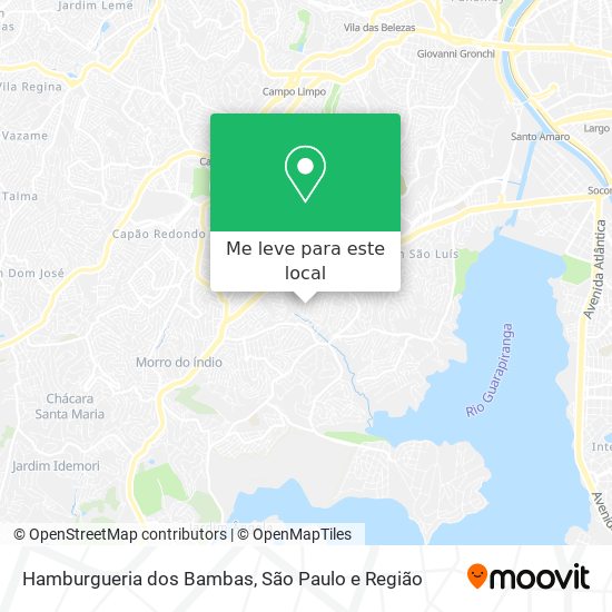 Hamburgueria dos Bambas mapa