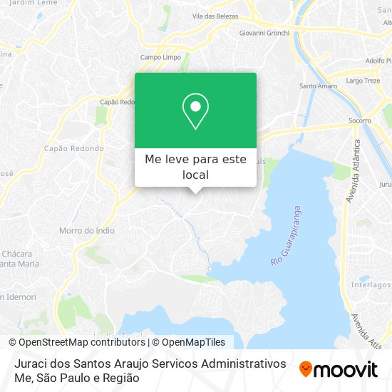 Juraci dos Santos Araujo Servicos Administrativos Me mapa