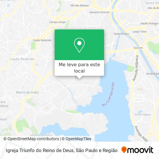 Igreja Triunfo do Reino de Deus mapa