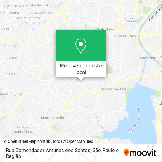 Rua Comendador Antunes dos Santos mapa