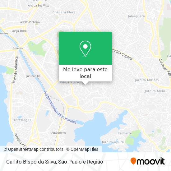 Carlito Bispo da Silva mapa