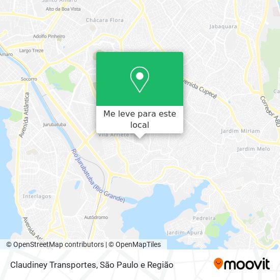 Claudiney Transportes mapa