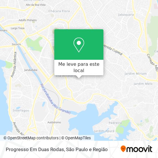 Progresso Em Duas Rodas mapa