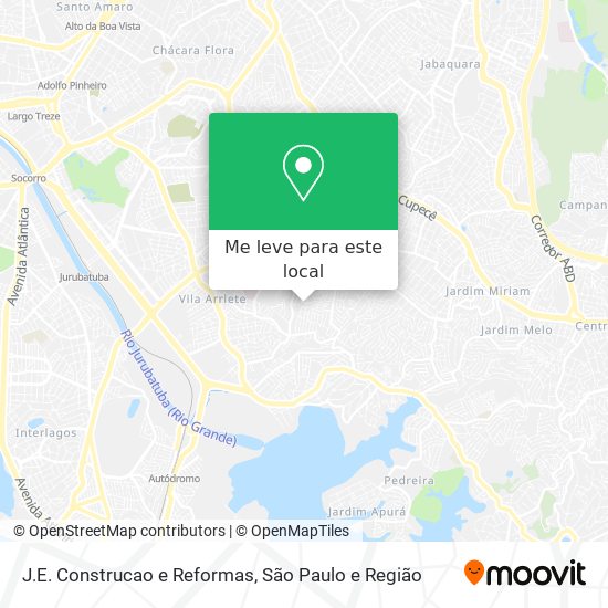 J.E. Construcao e Reformas mapa