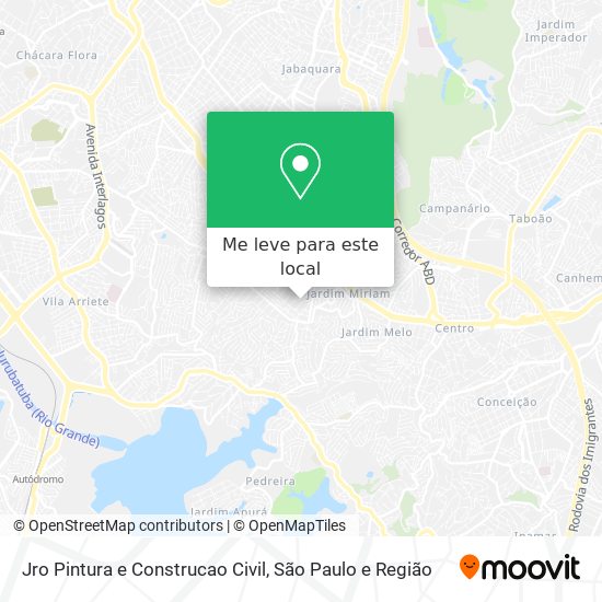 Jro Pintura e Construcao Civil mapa