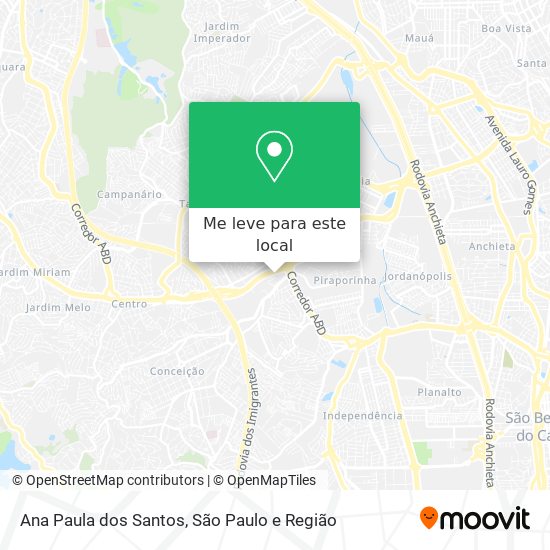 Ana Paula dos Santos mapa