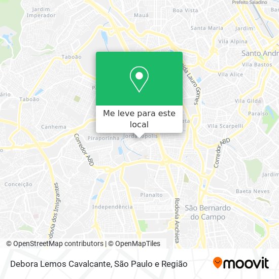 Debora Lemos Cavalcante mapa