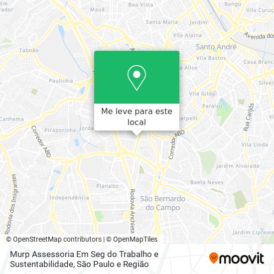 Murp Assessoria Em Seg do Trabalho e Sustentabilidade mapa