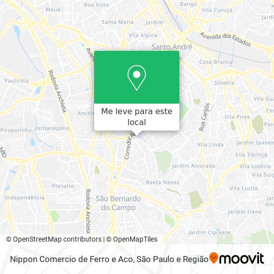 Nippon Comercio de Ferro e Aco mapa