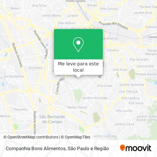 Companhia Bons Alimentos mapa