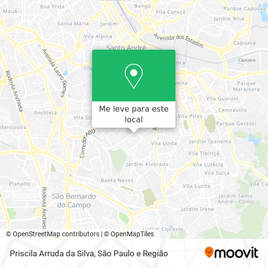 Priscila Arruda da Silva mapa