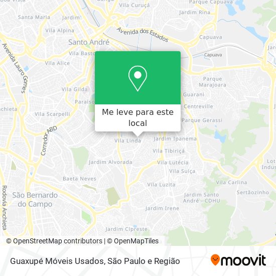 Guaxupé Móveis Usados mapa
