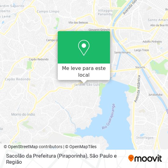 Sacolão da Prefeitura (Piraporinha) mapa