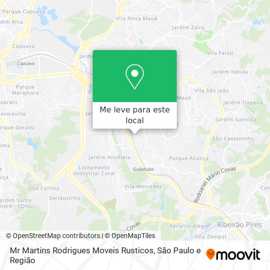 Mr Martins Rodrigues Moveis Rusticos mapa