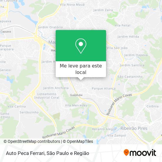 Auto Peca Ferrari mapa