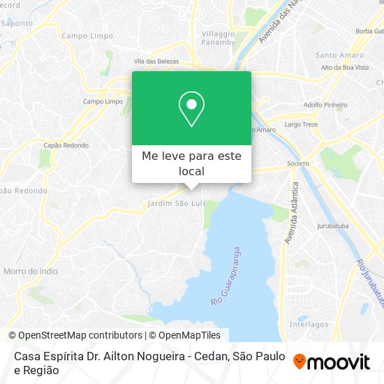 Casa Espírita Dr. Ailton Nogueira - Cedan mapa