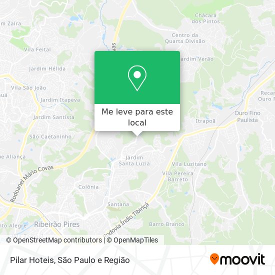 Pilar Hoteis mapa
