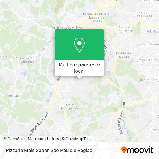 Pizzaria Mais Sabor mapa