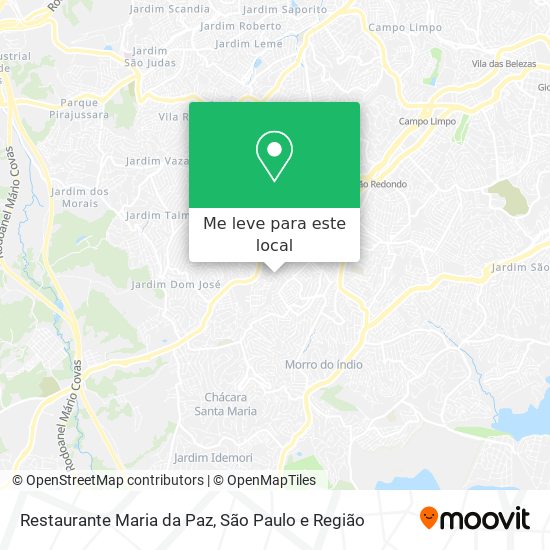 Restaurante Maria da Paz mapa