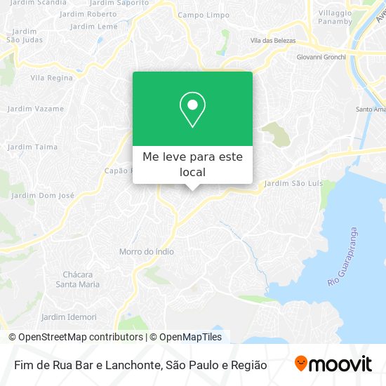 Fim de Rua Bar e Lanchonte mapa