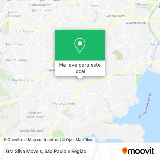 GM Silva Moveis mapa