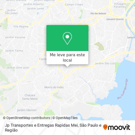 Jp Transportes e Entregas Rapidas Mei mapa