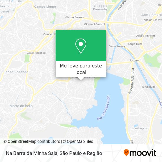 Na Barra da Minha Saia mapa