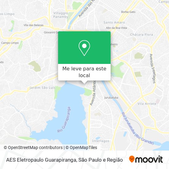 AES Eletropaulo Guarapiranga mapa