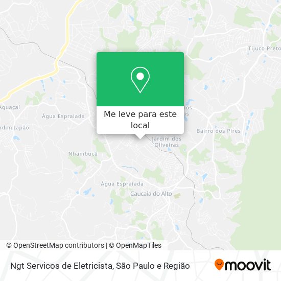 Ngt Servicos de Eletricista mapa