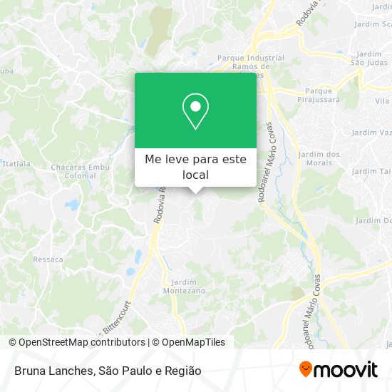 Bruna Lanches mapa