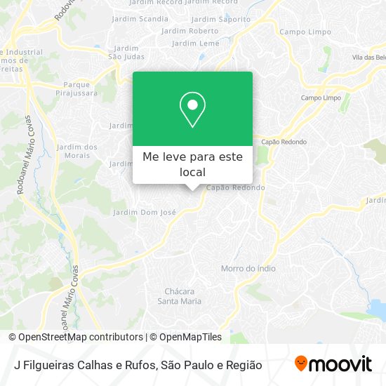 J Filgueiras Calhas e Rufos mapa