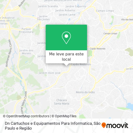 Dn Cartuchos e Equipamentos Para Informatica mapa