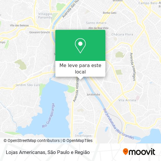 Lojas Americanas mapa