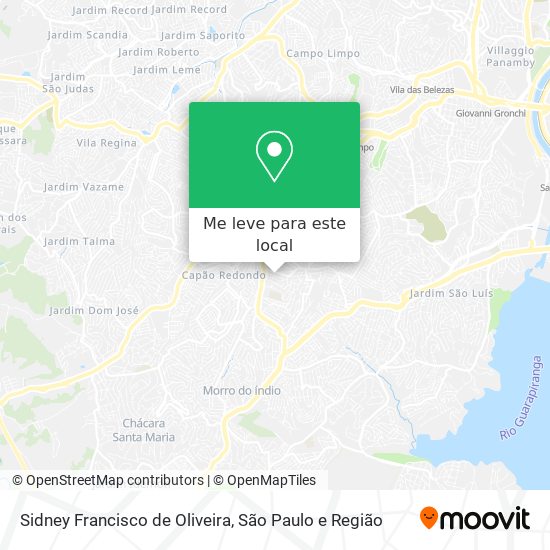 Sidney Francisco de Oliveira mapa