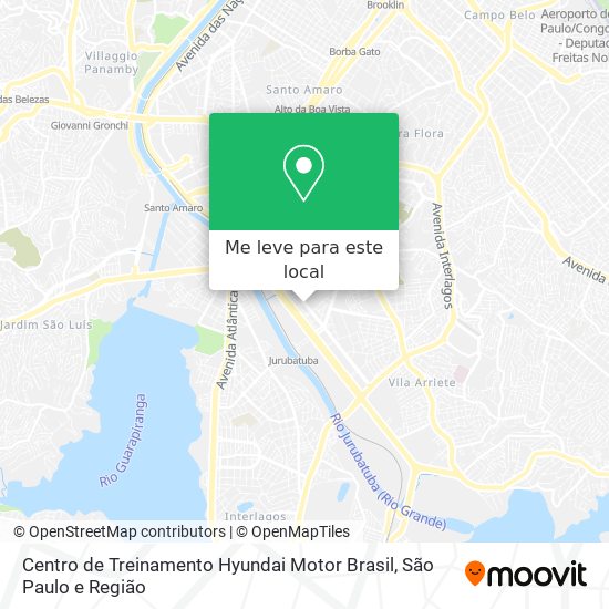 Centro de Treinamento Hyundai Motor Brasil mapa