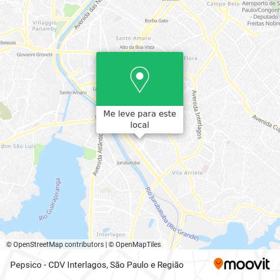 Pepsico - CDV Interlagos mapa