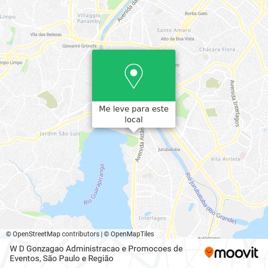 W D Gonzagao Administracao e Promocoes de Eventos mapa