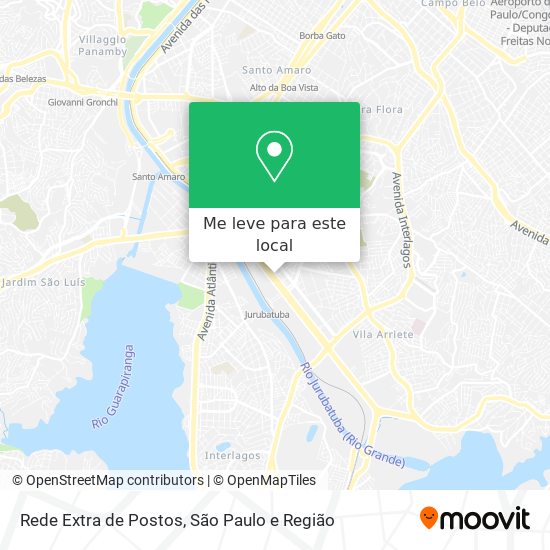 Rede Extra de Postos mapa