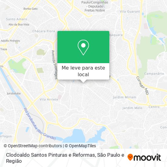 Clodoaldo Santos Pinturas e Reformas mapa