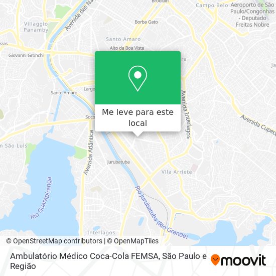 Ambulatório Médico Coca-Cola FEMSA mapa