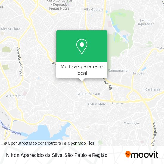 Nilton Aparecido da Silva mapa