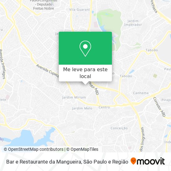 Bar e Restaurante da Mangueira mapa