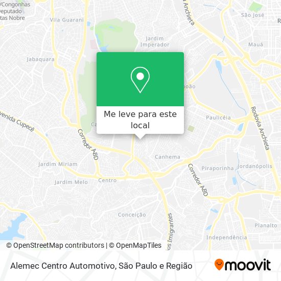 Alemec Centro Automotivo mapa